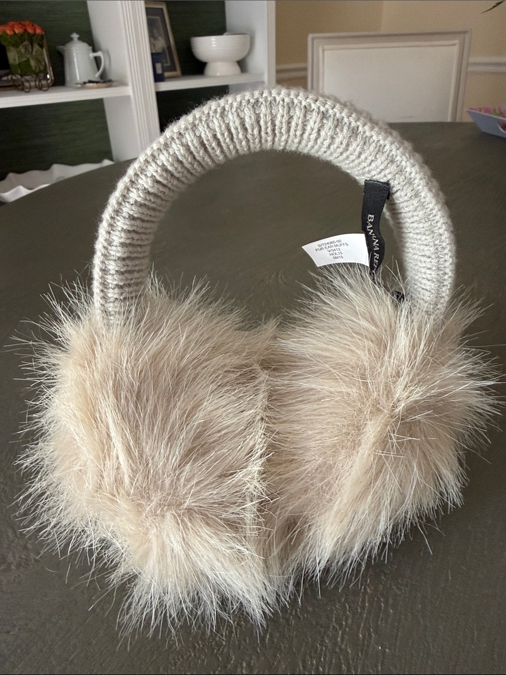 Banana Republic fur earmuffs